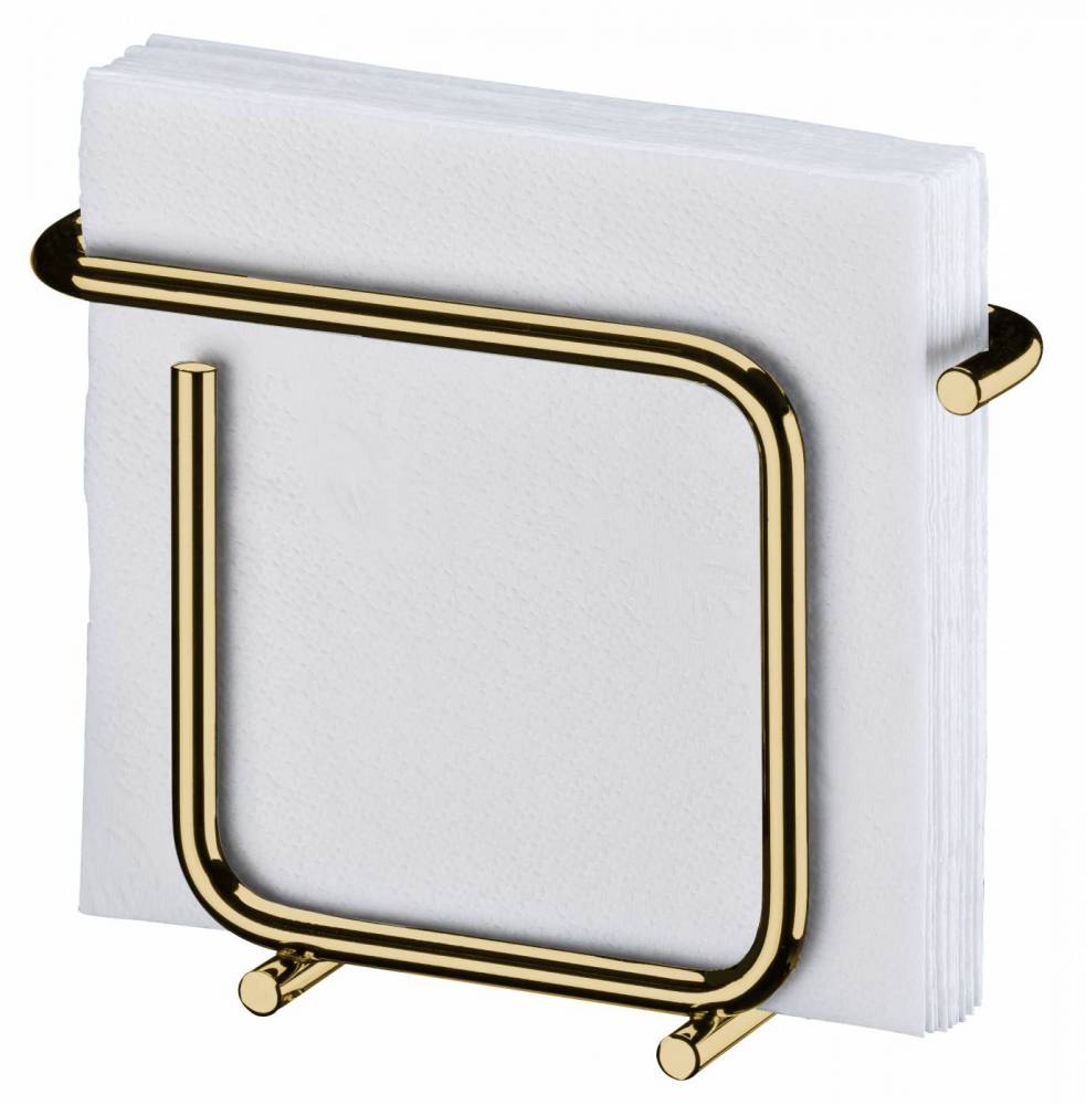 Porta Guardanapos de Papel Pequeno Design Moderno Aço Dourado