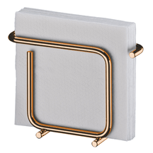 Porta Guardanapos de Papel Pequeno Design Moderno Aço Rose Gold