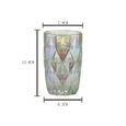 Copo Alto de Vidro Sodo-cálcico Diamond Rainbow Furta-cor - 350ml