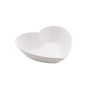 Bowl Cerâmica Coração Branco - 16,7cm
