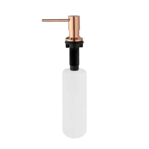 Dispenser Dosador de Sabão Embutido Inox Rose Gold - 500 ml