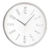Relógio De Parede Branco e Prata