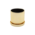Vaso Cachepot Cerâmica Shiny Round Dourado