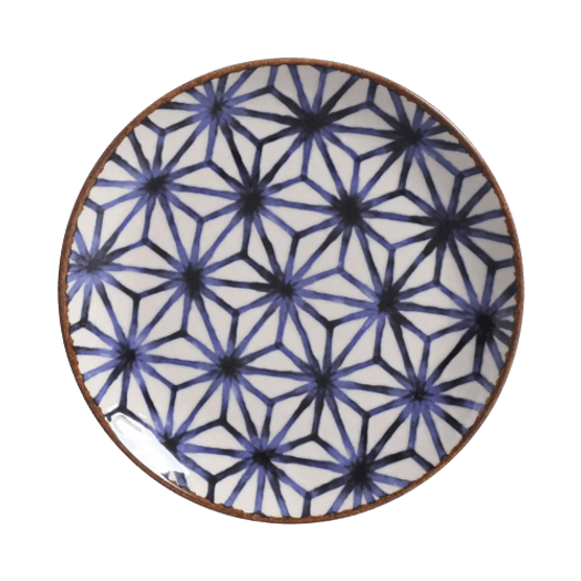 Prato Raso Asanoha de Cerâmica - 26 cm