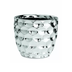 Cachepot Prata Cerâmica Dots G - 15,5 cm