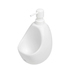Dispenser Porta Detergente com Esponja Joey Umbra Cerâmica Branco - 591ml