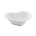 Conjunto 2 Bowls Porcelana Coração Beads Bolinha Branco - 15 cm