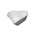 Jogo 3 Bowls Coração em Porcelana Branco - 10 cm