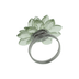 Jogo Anéis Porta Guardanapo Flor de Lótus Verde em Plástico - 4 peças