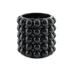 Vaso Cachepot Preto Bolas Dots em Cerâmica - 13,5 cm