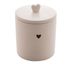 Pote Decorativo de Cerâmica Heart Coração Branco 12cm