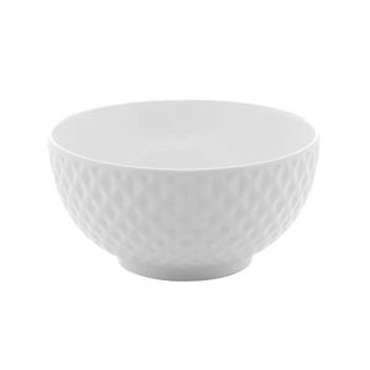 Bowl de Porcelana New Bone Diamond Branco 15 cm