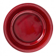 Sousplat Galles Dots Rouge Antique Vermelho 33cm