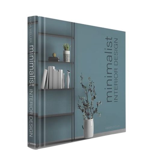 Caixa Livro Interior Design Minimalist Azul 30cm