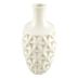 Vaso de Cerâmica com Desenhos e Texturas Branco