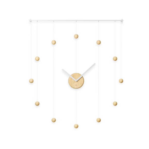 Relógio de Parede Hangtime Madeira Branco 64 cm