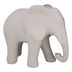 Elefante de Cerâmica Branco 18,3 cm x 15,7 cm x 10 cm