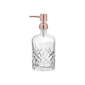 Dispenser Porta Sabonete Líquido com Tampa Rose Gold 420ml