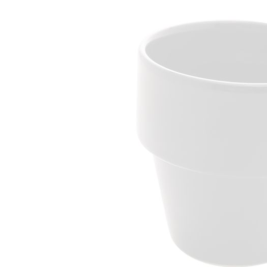 Xícara de Café Cerâmica Empilhável Branco 90ml