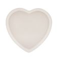 Prato Pires de Coração Porta Anel Heart Branco 12,8cm 12,8cm x 12,2cm x 1,5cm
