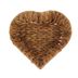 Cesta Formato coração de Vime Natural Heart 24x23x6,5cm