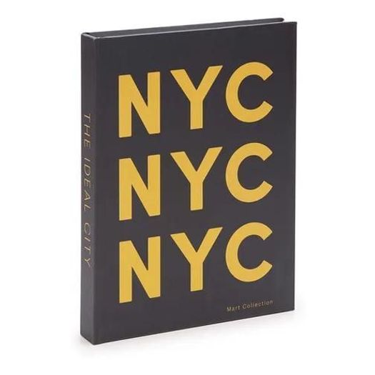 Caixa Livro NYC New York Chumbo 33cm