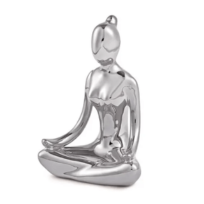 Escultura-Mulher-Yoga-em-Porcelana-