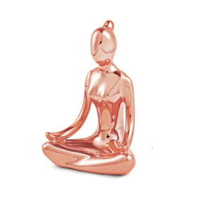 Escultura-Mulher-Yoga-em-Porcelana-Rose-