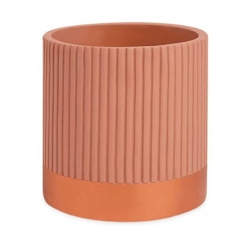 Vaso Cachepot Gato em Cimento Terracota 10cm-Ela Decora