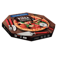 Kit para Pizza em Aço Inox Preto 14 Peças Tramontina