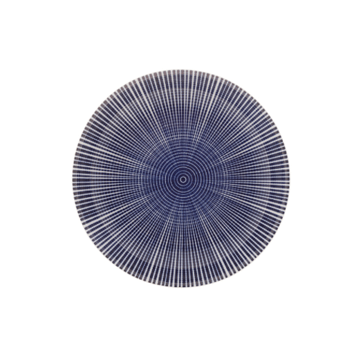 Prato para Sobremesa de Porcelana Atlantis Azul 18 cm x 3,5cm
