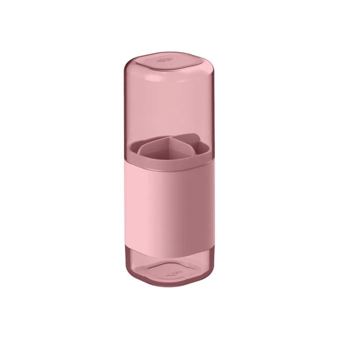 Porta Escova Dual Rosa Quartz
