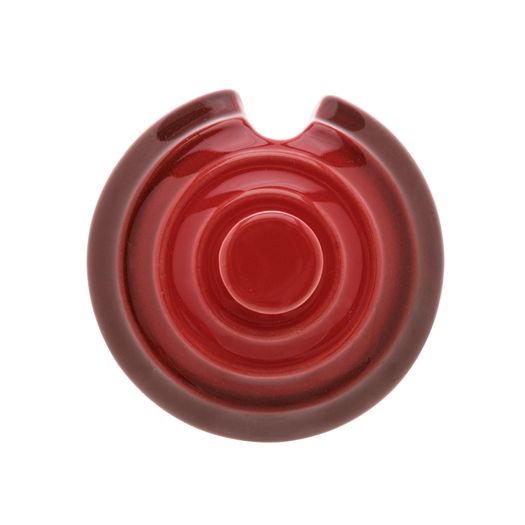 Açucareiro de Cerâmica Retrô Vermelho 10cm