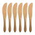 Kit de 6 Mini Facas de Bambu Natural