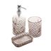 Kit para Banheiro em Vidro Minsk Cromado Metalizado 3 Peças