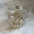 Vaso Murano em Cristal com Ouro Transparente 12cm G