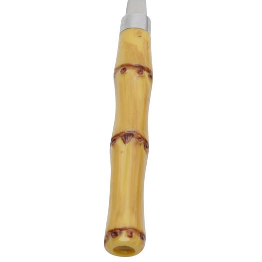 Faqueiro Luxo Bambu em Aço Inox com Cabo de Plástico Natural 24 Peças