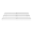 Organizador Multinivel Extensivel Clear Transparente 25cm x 29-54cm x 10,3cm