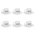 Jogo Xicara de Café com Pires em Porcelana Manhattan Branca 80ml 6 Peças
