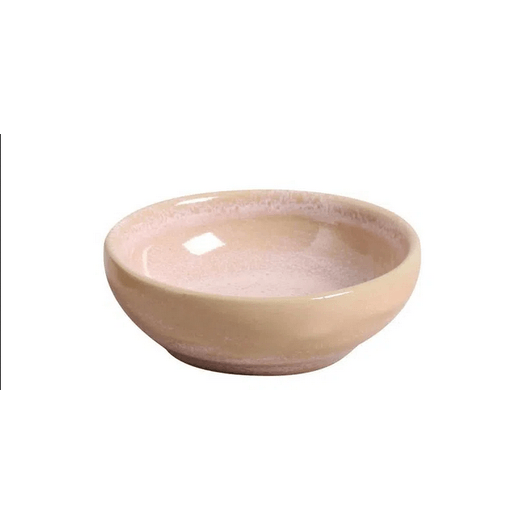 Bowl Ramequim Cerâmica Orgânico Litchi Rosa 9cm