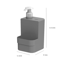 Dispenser Porta Sabonete Liquido Trium Compact Chumbo 500ml