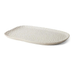 Bandeja Oval em Cerâmica Off White 32cm