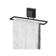 Kit de Banheiro Acessórios com Fixação Ventosa Preto Fosco 3 Peças
