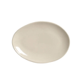 Prato de Sobremesa Oval Orgânico Stoneware Clay 22,5cm