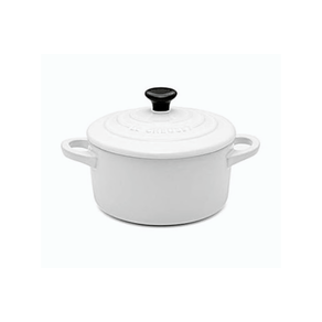 Mini Cocotte Caçarola Cerâmica Branca Le Creuset - 10 cm