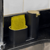 Dispenser para Detergente com Bucha Linha Conceito Preto com Dourado